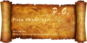 Puia Oktávia névjegykártya